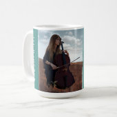 Modern Minimal Elegant Sleek Photo Graduation Gift Kaffeetasse (Vorderseite Links)
