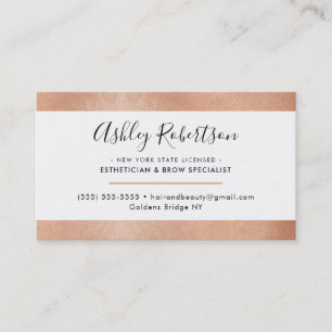 MODERN MINIMAL elegant stilvoll, schlicht, Rose Go Visitenkarte