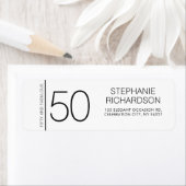 Modern Minimal Fifty and Fabulous 50th Birthday (Insitu)