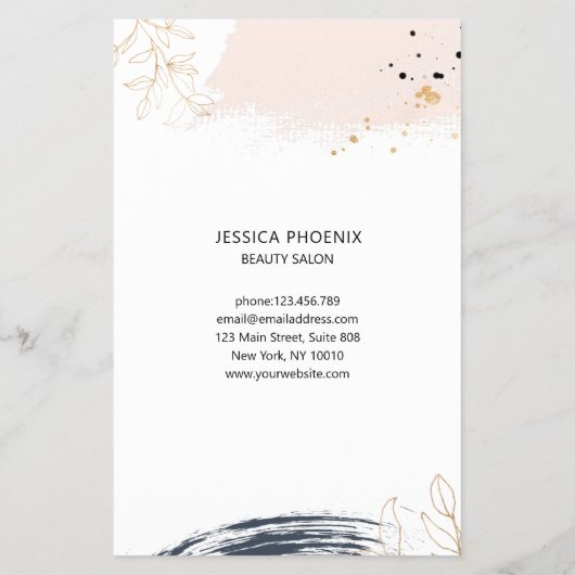 Modern, minimal flyer (Hinten)