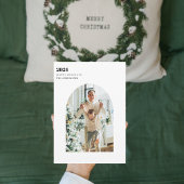 Modern Minimal Foto Arch Happy Holiday Weihnachten Einladung