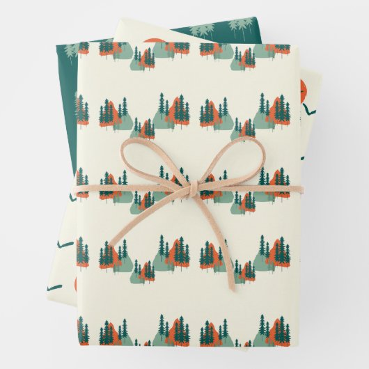 Modern Minimal Gift Wrap Geschenkpapier Set (Beispiel)