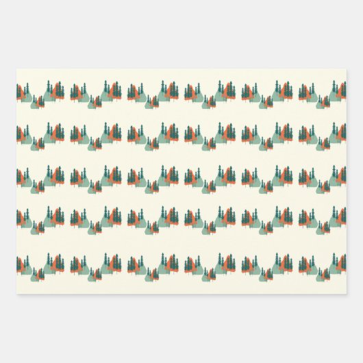 Modern Minimal Gift Wrap Geschenkpapier Set (Vorderseite)