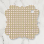 Modern Minimal Gold Monogram Geschenkanhänger (Rückseite)