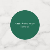 Modern Minimal Green Photo Graduation Party Konfetti (Klein Vorderseite)