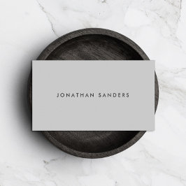 MODERN & MINIMAL Hellgrau Visitenkarte