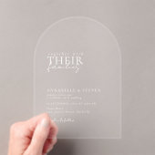 Modern, minimal, Hochzeit Acryleinladungen (Insitu (Handheld))