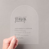 Modern, minimal, Hochzeit Acryleinladungen (Insitu (Handheld))