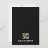 Modern Minimal Ihr Foto und QR Code Hochzeit Einladung (Rückseite)