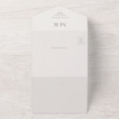 Modern Minimal Intimate Wedding All In One Einladung (Außenbereich)