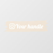 Modern-Minimal-Logo für das individuell anpassbare Fensteraufkleber (Blatt)