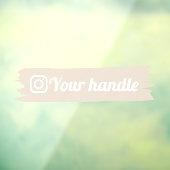 Modern-Minimal-Logo für das individuell anpassbare Fensteraufkleber (Blatt 3)