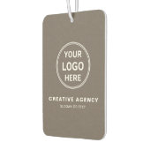 Modern Minimal Logo QR Business Corporate Autolufterfrischer (Links)