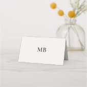 Modern Minimal Micro Wedding Place Card Platzkarte (Rückseite)