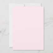 Modern Minimal Minimalist Pink Red Bridal Shower Einladung (Rückseite)