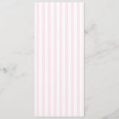 Modern Minimal Minimalist Pink Stripes Red Wedding Menükarte (Rückseite)