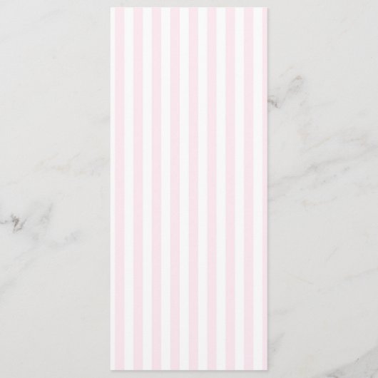 Modern Minimal Minimalist Pink Stripes Red Wedding Menükarte (Rückseite)