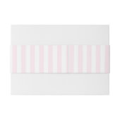 Modern Minimal Minimalist Red Pink Stripes Wedding Einladungsbanderole (Rückseitenbeispiel)