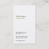 MODERN & MINIMAL Nr. 5 Visitenkarte (Rückseite)