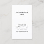 MODERN & MINIMAL Nr. 8 Visitenkarte (Rückseite)