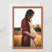 Modern Minimal Oh Baby Shower Invitation Einladung (Rückseite)