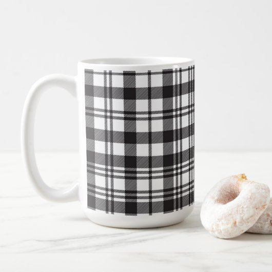 Modern Minimal Pattern Kaffeetasse (Mit Donut)