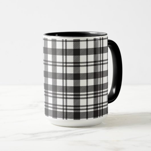 Modern Minimal Pattern Tasse (VorderseiteRechts)
