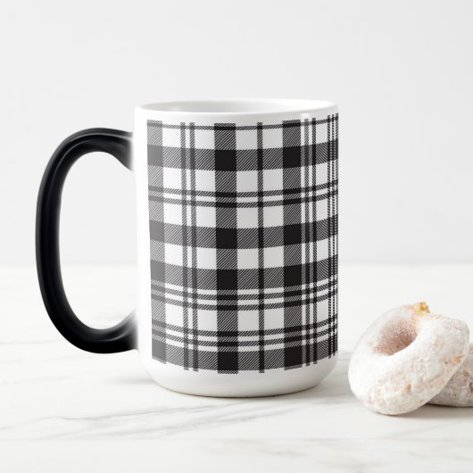 Modern Minimal Pattern Verwandlungstasse (Mit Donut)
