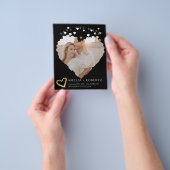 Modern Minimal Photo Frame Save The Date Card Flyer (Gruppe)