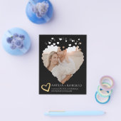 Modern Minimal Photo Frame Save The Date Card Flyer (Einzeln)