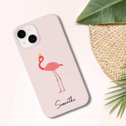 Modern Minimal Pink Flamingo Case-Mate iPhone Hülle