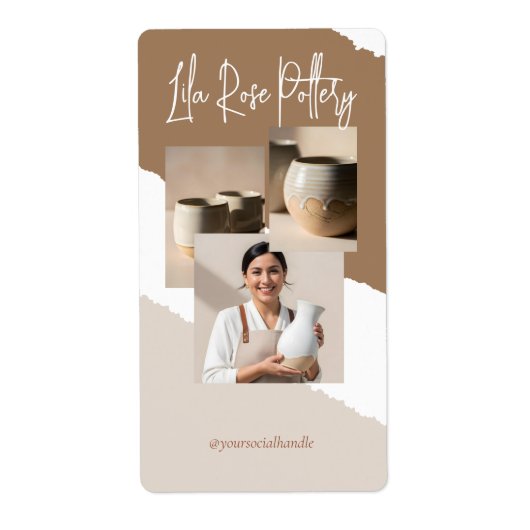 Modern Minimal Pottery Ceramic Business Box Wrap (Vorne)