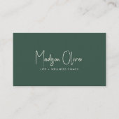 Modern Minimal Professional Business Photo QR Code Visitenkarte (Vorderseite)