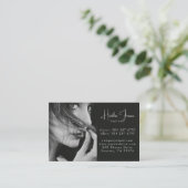 Modern Minimal Professional Photo Social QR Code Visitenkarte (Stehend Vorderseite)