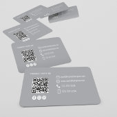 Modern Minimal QR Code Photo Contact Card Visitenkarte