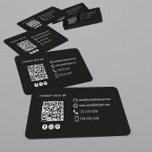 Modern Minimal QR Code Photo Profile Card Visitenkarte