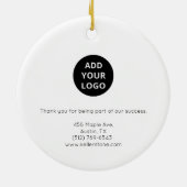 Modern Minimal Real Estate Logo Ornament (Hinten)