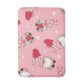 Modern Minimal Red Heart Valentine’s Day Present Badematte (Vorderseite Vertikal)