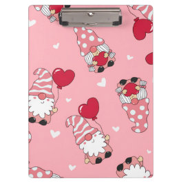 Modern Minimal Red Heart Valentine’s Day Present Klemmbrett