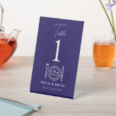 Modern Minimal Simple Wedding Table Numbers Sockelschild (In SItu)