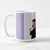 Modern Minimal Sleek Chic Masters Graduation Gift Kaffeetasse (Links)
