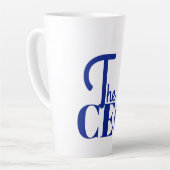 Modern Minimal The CEO Blue Milchtasse (Linke Ecke)