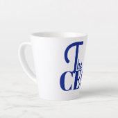 Modern Minimal The CEO Blue Milchtasse (Linke Ecke)