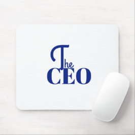 Modern Minimal The CEO Blue Mousepad
