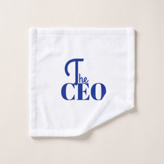 Modern Minimal The CEO Blue Waschlappen