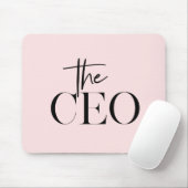Modern Minimal The CEO Mauspad | Chic Pink (Mit Mouse)