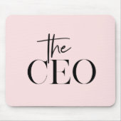 Modern Minimal The CEO Mauspad | Chic Pink (Vorne)