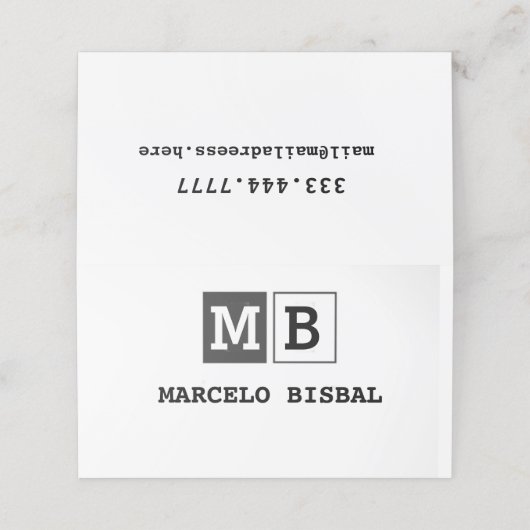 Modern Minimal Typography White Paper Square Treuekarte (Außenseite Aufgefaltet)