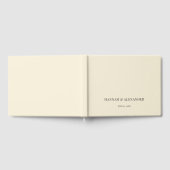 Modern Minimal Wedding Guest Book Gästebuch (Voll)