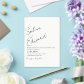 Modern Minimal Wedding Invitation Acryleinladungen (In Situ (Hochzeit))